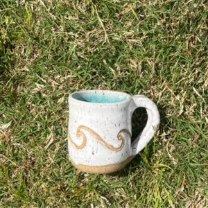 White Wave Espresso Mug